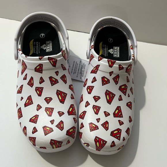 NWT Skechers Work x DC - ArchFit Superman Clogs  SZ-7 - Picture 8 of 13